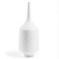 Jarrón cerámica blanco